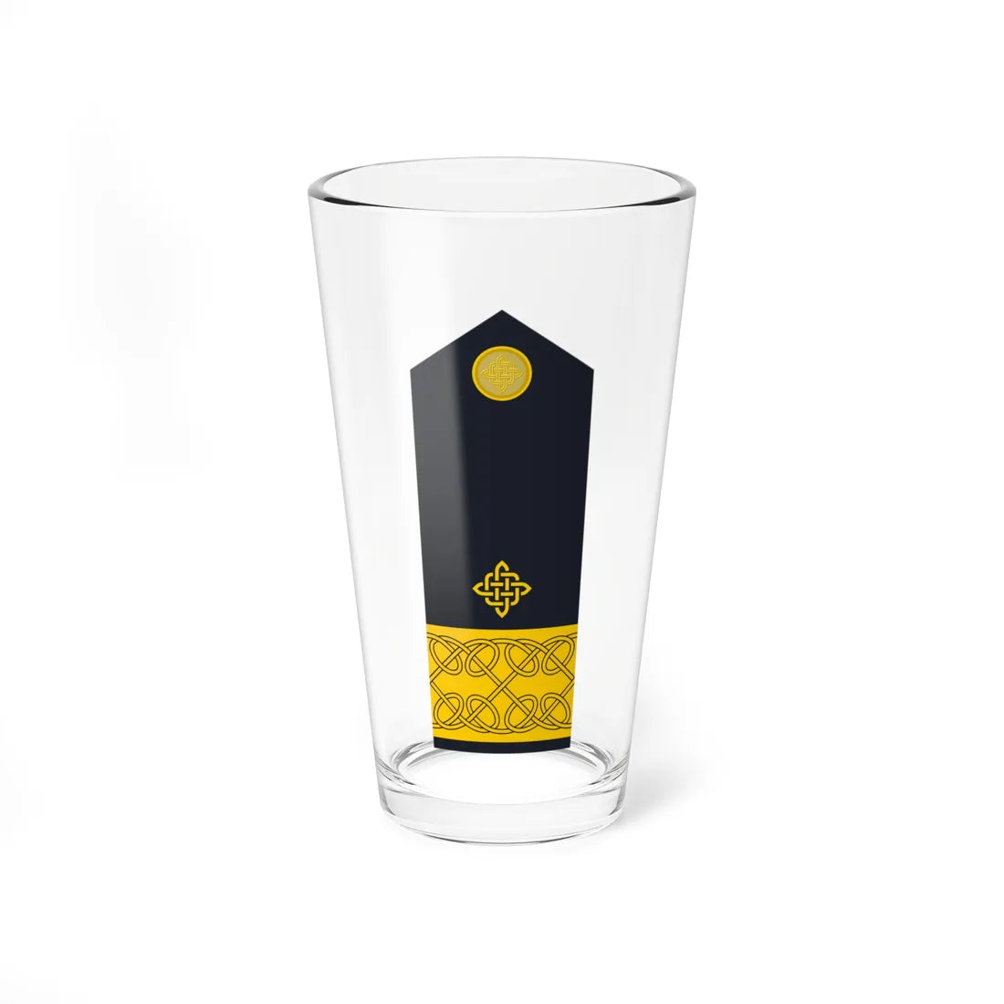 Naramenica ljetne odore komodora HRM (Croatia) (Military Rank) Pint Glass 16oz 16oz - Go Mug Yourself