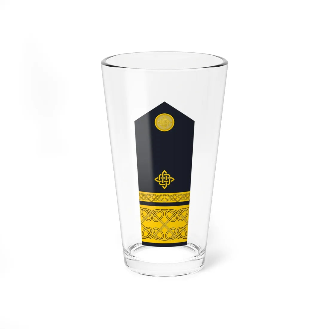 Naramenica ljetne odore kontraadmirala HRM (Croatia) (Military Rank) Pint Glass 16oz 16oz - Go Mug Yourself