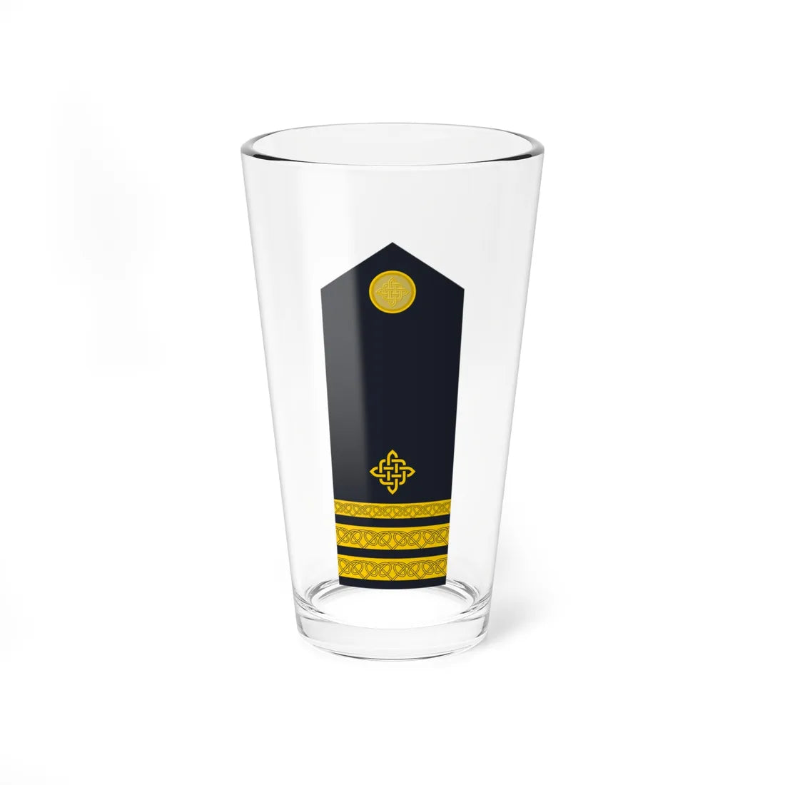 Naramenica ljetne odore poručnika bojnog broda HRM (Croatia) (Military Rank) Pint Glass 16oz 16oz - Go Mug Yourself