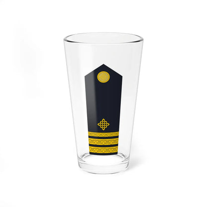Naramenica ljetne odore poručnika bojnog broda HRM (Croatia) (Military Rank) Pint Glass 16oz 16oz - Go Mug Yourself