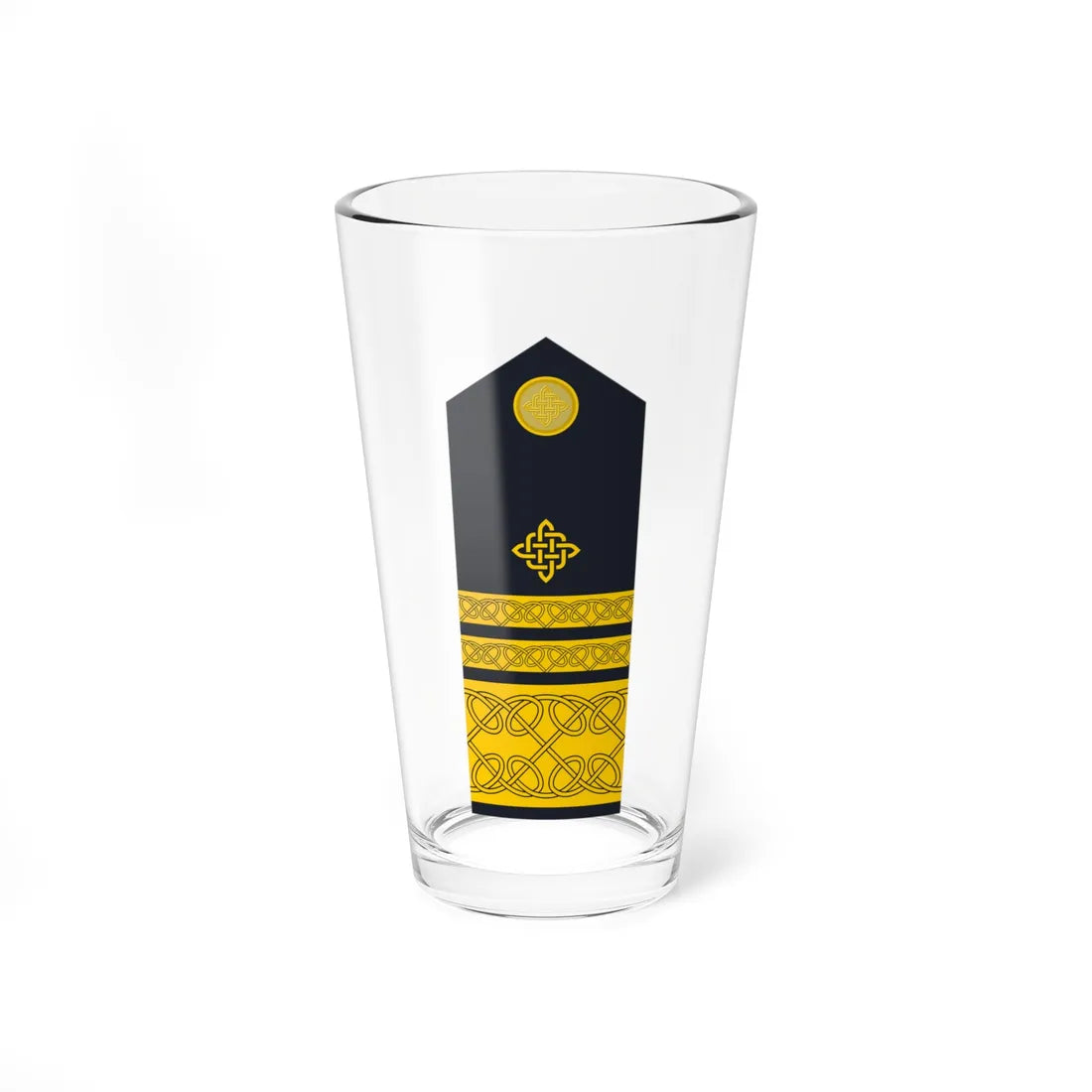 Naramenica ljetne odore viceadmirala HRM (Croatia) (Military Rank) Pint Glass 16oz 16oz - Go Mug Yourself
