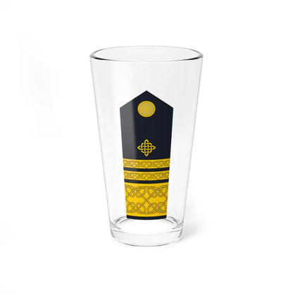 Naramenica ljetne odore viceadmirala HRM (Croatia) (Military Rank) Pint Glass 16oz 16oz - Go Mug Yourself