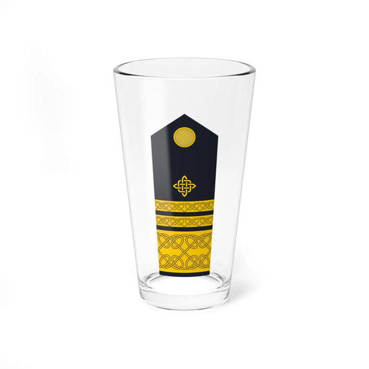 Naramenica ljetne odore viceadmirala HRM (Croatia) (Military Rank) Pint Glass 16oz 16oz - Go Mug Yourself