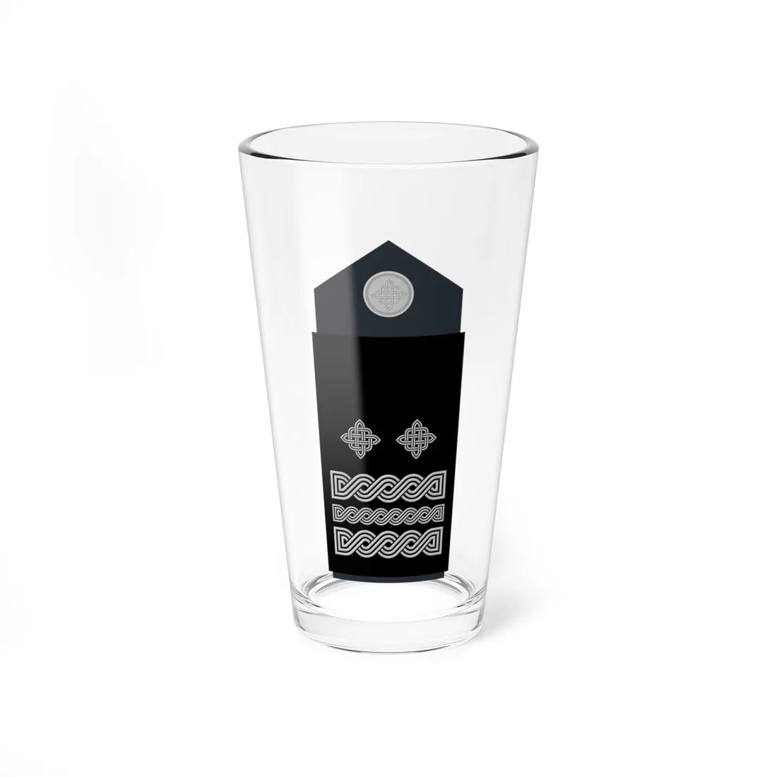 Naramenica službene odore generala bojnika HRZ i PZO (Croatia) (Military Rank) Pint Glass 16oz 16oz - Go Mug Yourself