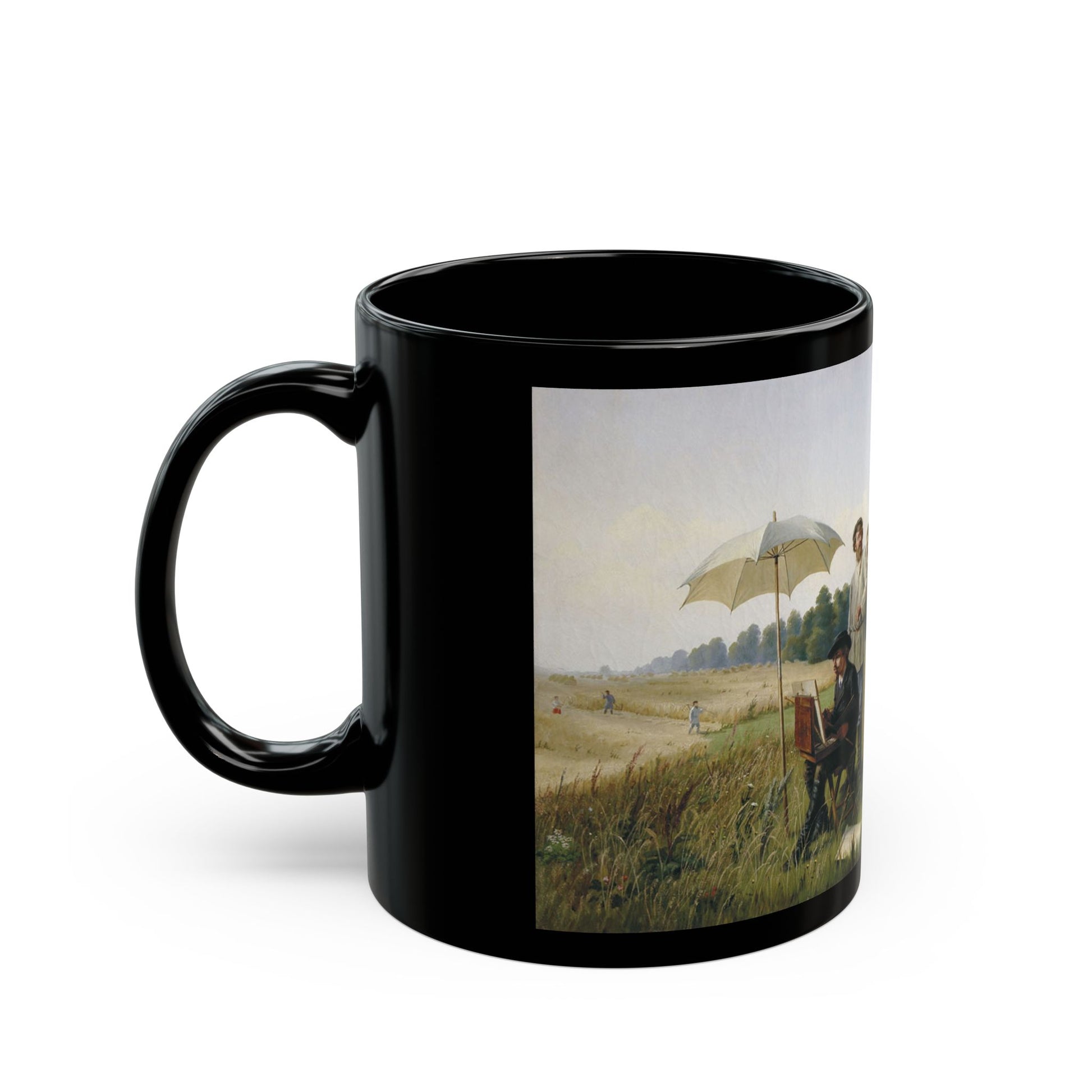 Narkiz Nikolaevich Bunin (1856-1912) Uninvited Criticism - Black Coffee Mug-Go Mug Yourself