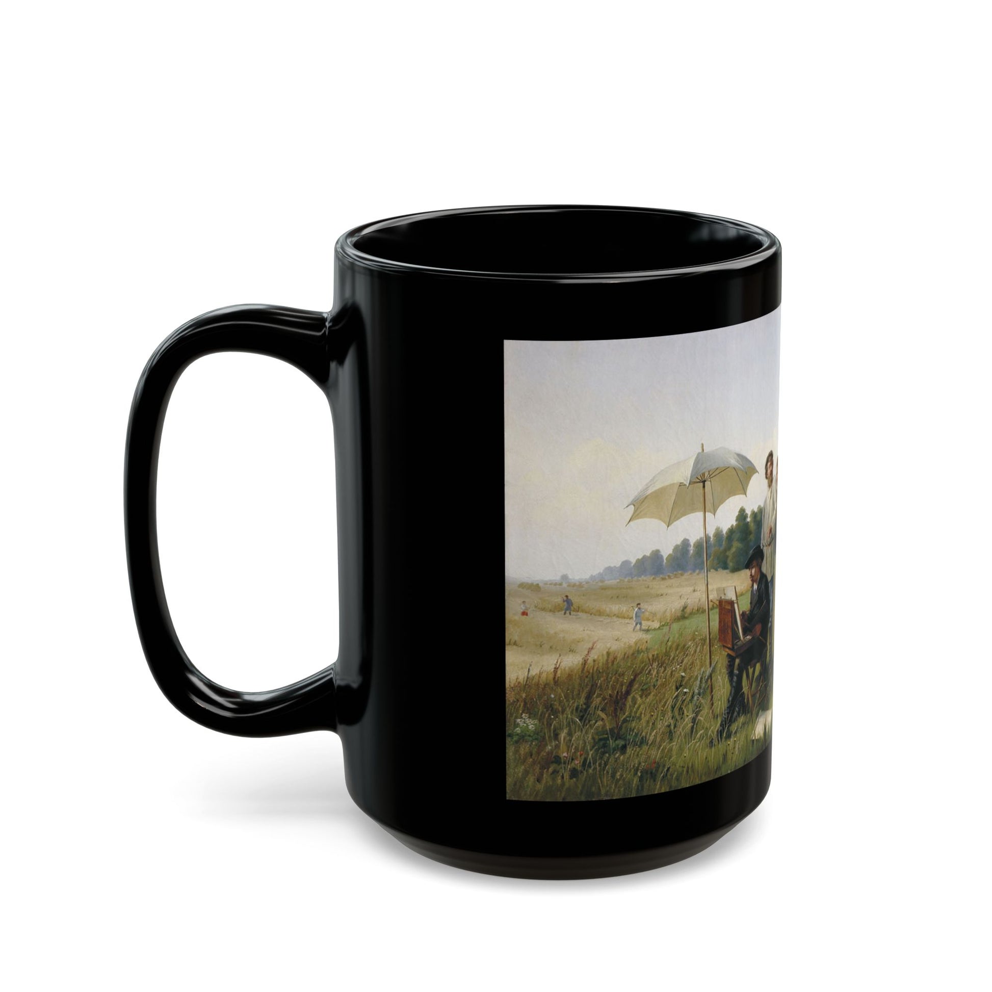 Narkiz Nikolaevich Bunin (1856-1912) Uninvited Criticism - Black Coffee Mug-Go Mug Yourself