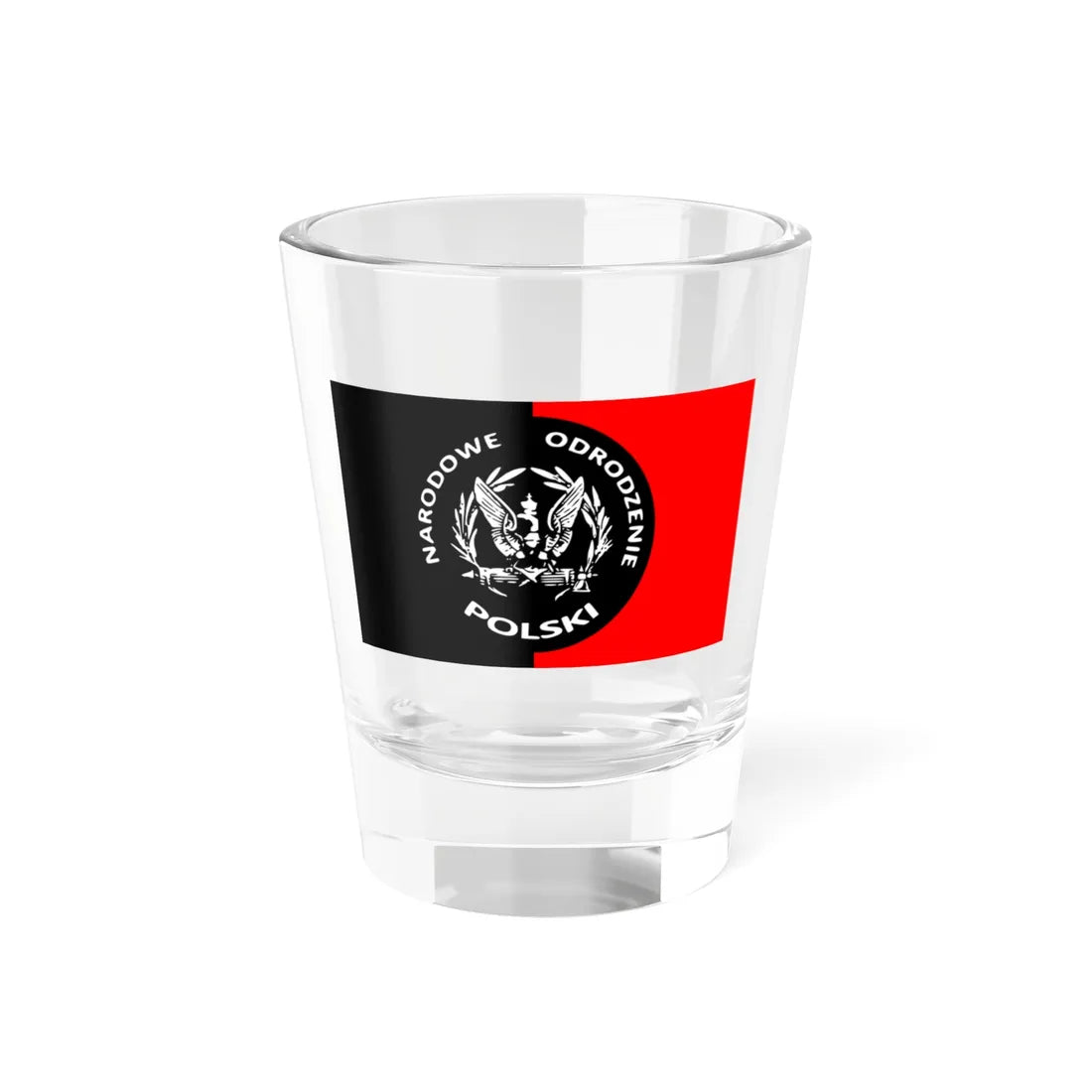 Narodowe Odrodzenie Polski Eagle Flag (Poland) Shot Glass 1.5oz 1.5oz - Go Mug Yourself