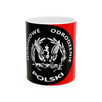 Narodowe Odrodzenie Polski Eagle Flag (Poland) White Coffee Mug 11oz - Go Mug Yourself