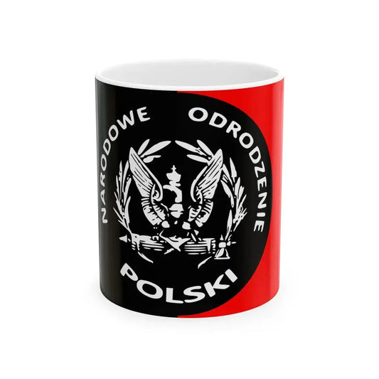 Narodowe Odrodzenie Polski Eagle Flag (Poland) White Coffee Mug 11oz - Go Mug Yourself