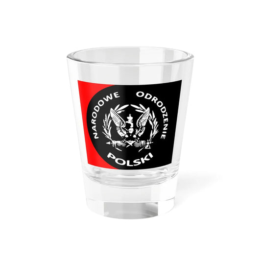 Narodowe Odrodzenie Polski flag Eagle variant (Poland) Shot Glass 1.5oz 1.5oz - Go Mug Yourself