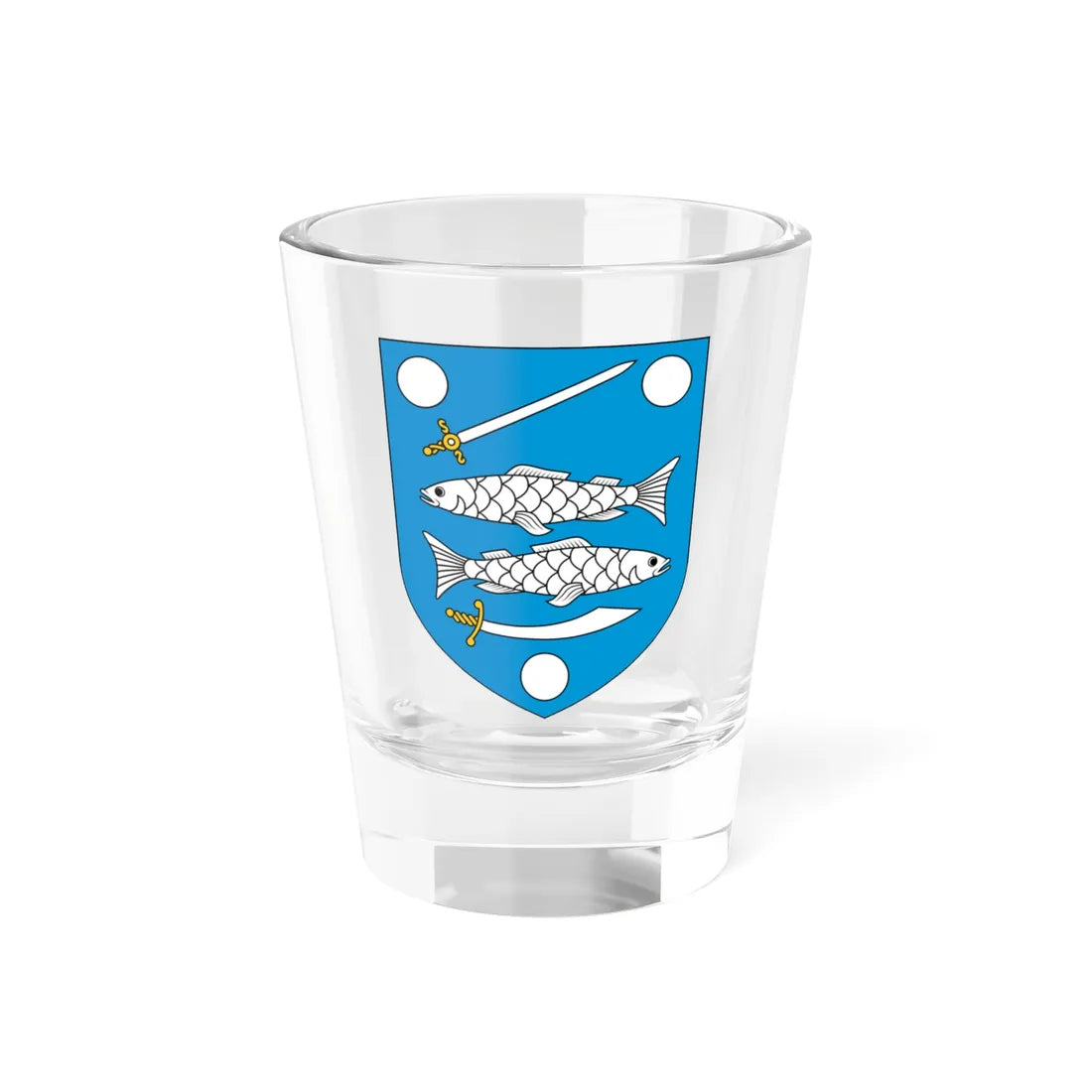 Narva vapp (Estonia) (Coat of Arms) Shot Glass 1.5oz 1.5oz - Go Mug Yourself