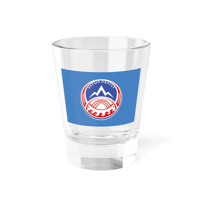 Naryn obl flag (Kyrgyzstan) Shot Glass 1.5oz 1.5oz - Go Mug Yourself