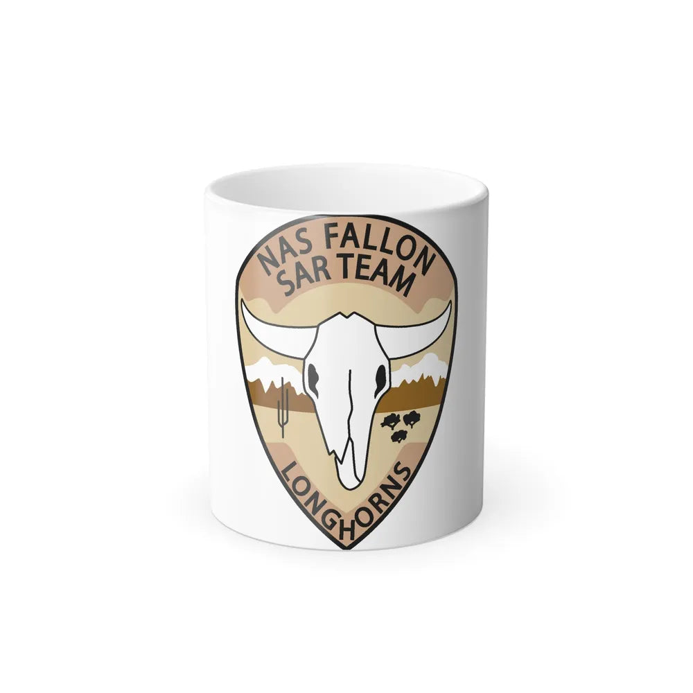 NAS Fallon SAR Longhorns (U.S. Navy) Color Changing Mug 11oz-11oz-Go Mug Yourself