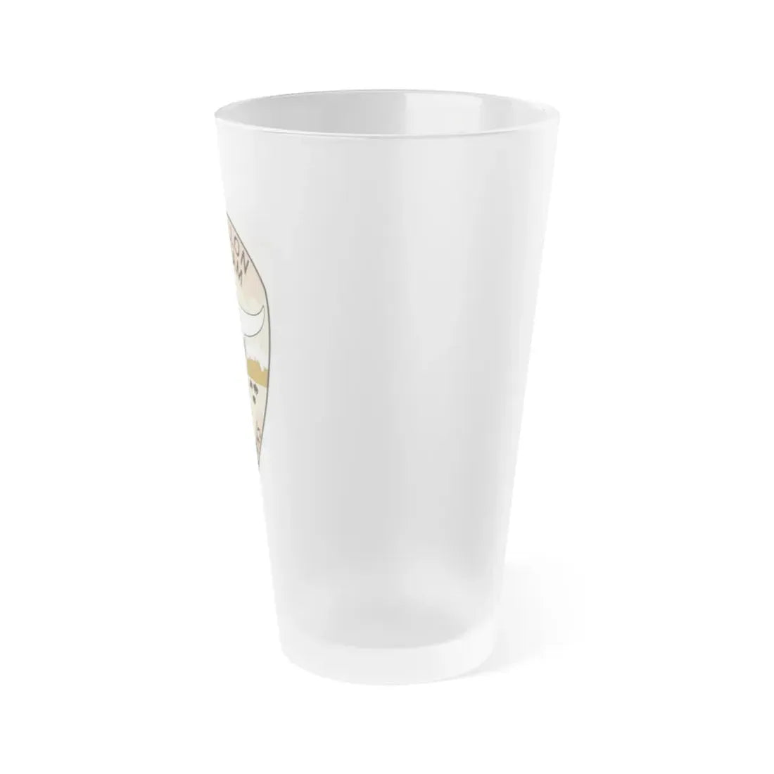 NAS Fallon SAR Longhorns (U.S. Navy) Frosted Pint Glass 16oz - Go Mug Yourself