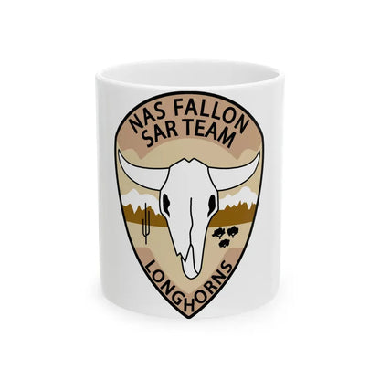 NAS Fallon SAR Longhorns (U.S. Navy) White Coffee Mug - Go Mug Yourself