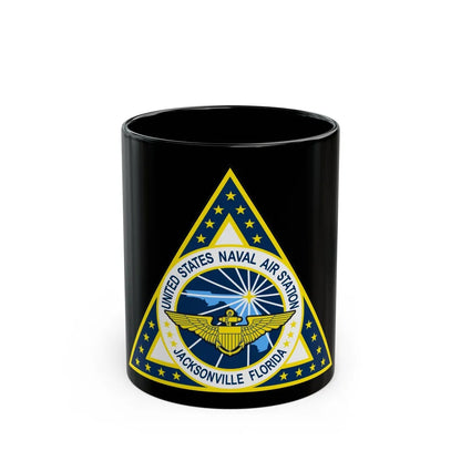 NAS Jacksonville FL (U.S. Navy) Black Coffee Mug-11oz-Go Mug Yourself