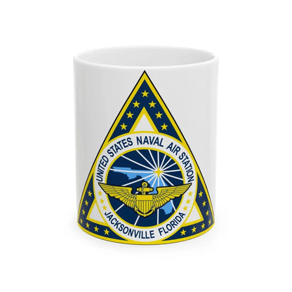 NAS Jacksonville FL (U.S. Navy) White Coffee Mug-11oz-Go Mug Yourself