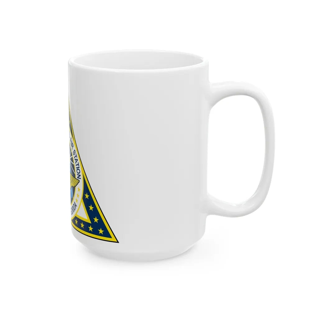 NAS Jacksonville FL (U.S. Navy) White Coffee Mug-Go Mug Yourself