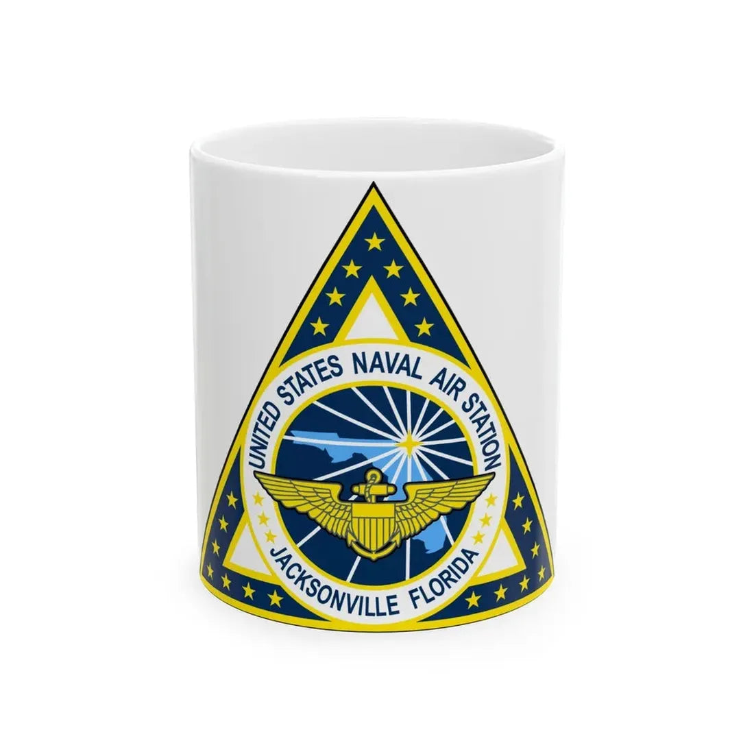 NAS Jacksonville FL (U.S. Navy) White Coffee Mug 11oz - Go Mug Yourself