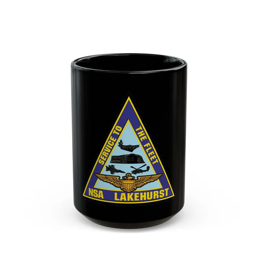 NAS Lakehurst (U.S. Navy) Black Coffee Mug-15oz-Go Mug Yourself