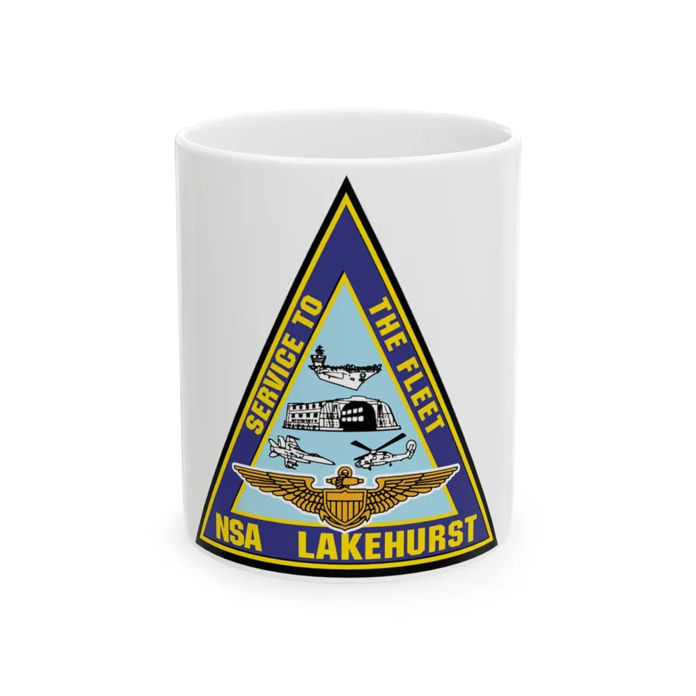 NAS Lakehurst (U.S. Navy) White Coffee Mug-11oz-Go Mug Yourself