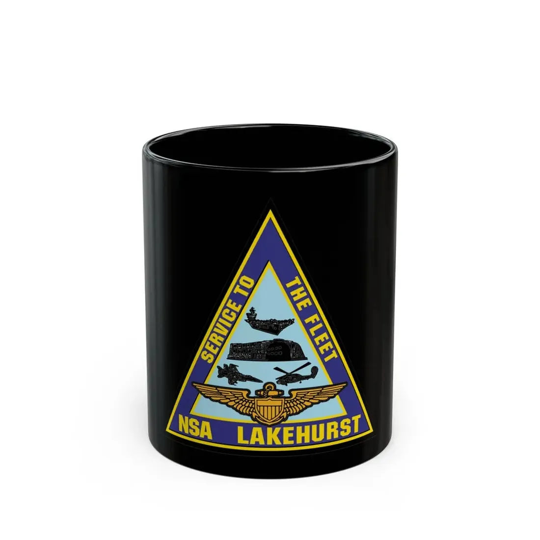 NAS Lakehurst (U.S. Navy) Black Coffee Mug 11oz - Go Mug Yourself