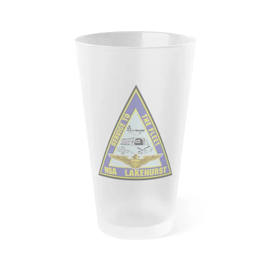 NAS Lakehurst (U.S. Navy) Frosted Pint Glass 16oz Default Title - Go Mug Yourself