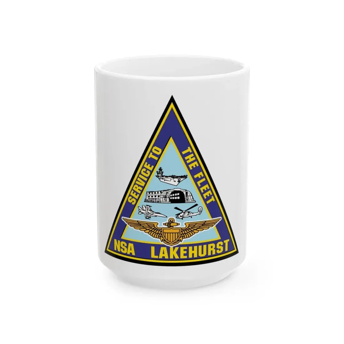 NAS Lakehurst (U.S. Navy) White Coffee Mug 15oz - Go Mug Yourself