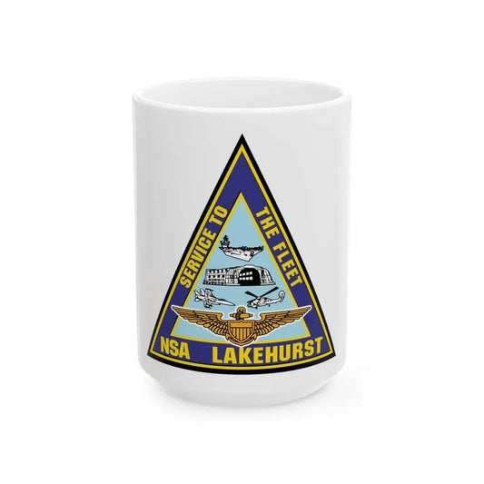 NAS Lakehurst (U.S. Navy) White Coffee Mug 15oz - Go Mug Yourself