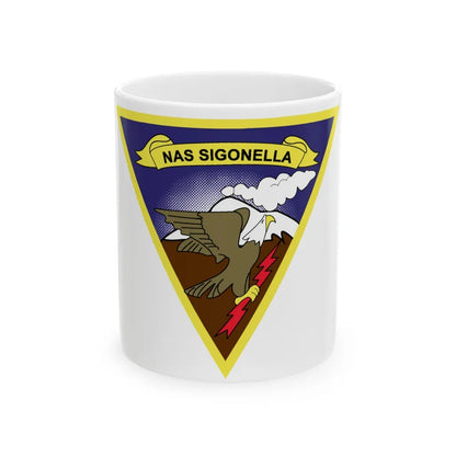 NAS Sigonella (U.S. Navy) White Coffee Mug-11oz-Go Mug Yourself