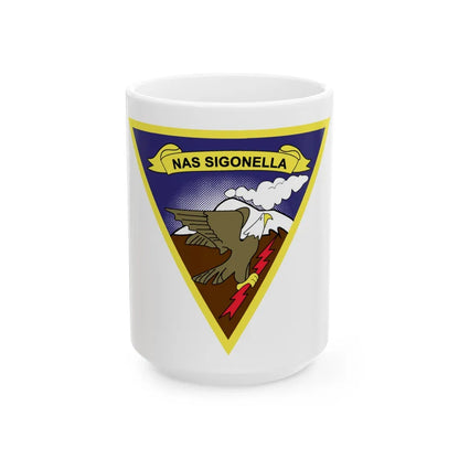 NAS Sigonella (U.S. Navy) White Coffee Mug-15oz-Go Mug Yourself