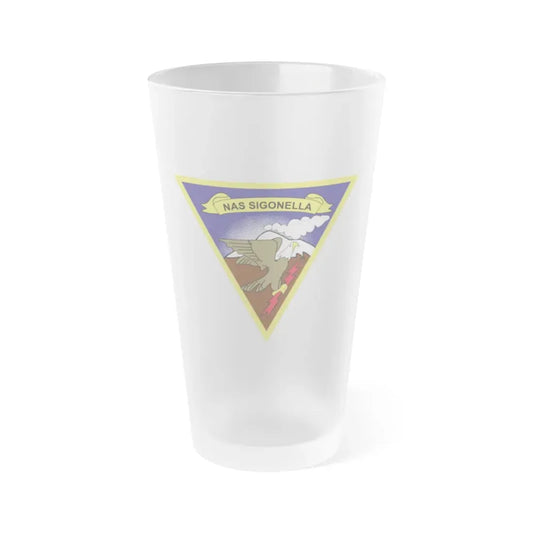 NAS Sigonella (U.S. Navy) Frosted Pint Glass 16oz Default Title - Go Mug Yourself