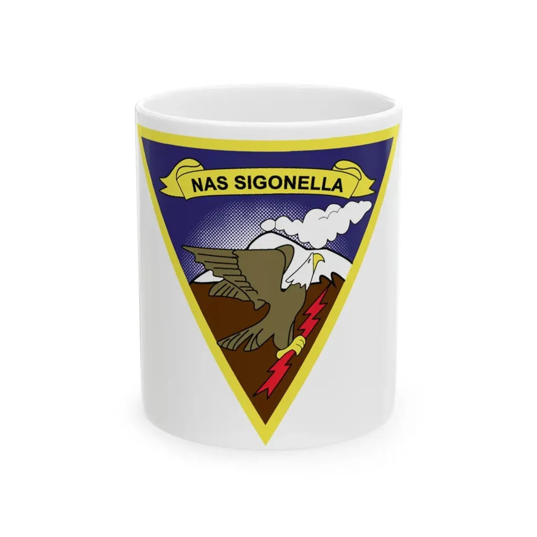 NAS Sigonella (U.S. Navy) White Coffee Mug 11oz - Go Mug Yourself