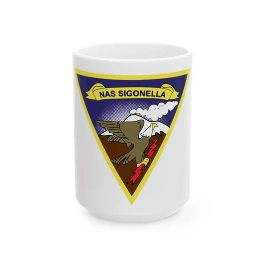 NAS Sigonella (U.S. Navy) White Coffee Mug 15oz - Go Mug Yourself
