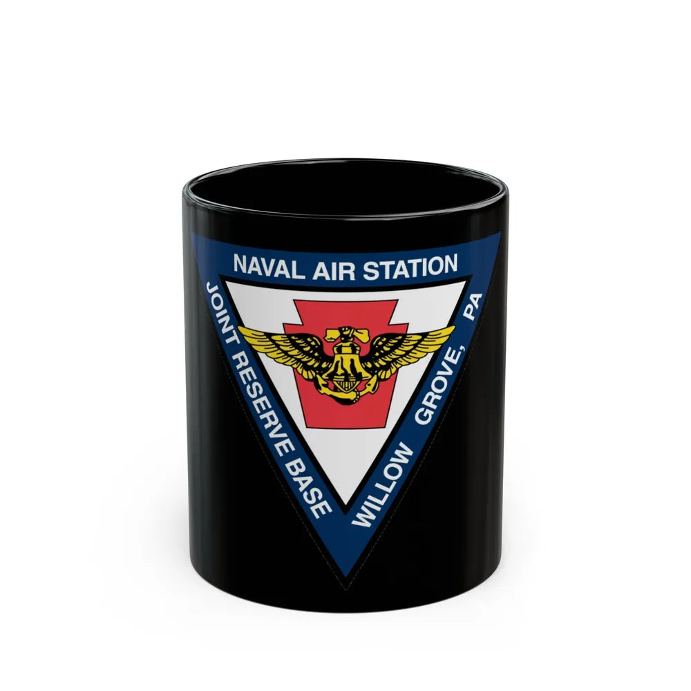 NAS Willow Grove Joint Reserve Base JRB (U.S. Navy) Black Coffee Mug-11oz-Go Mug Yourself