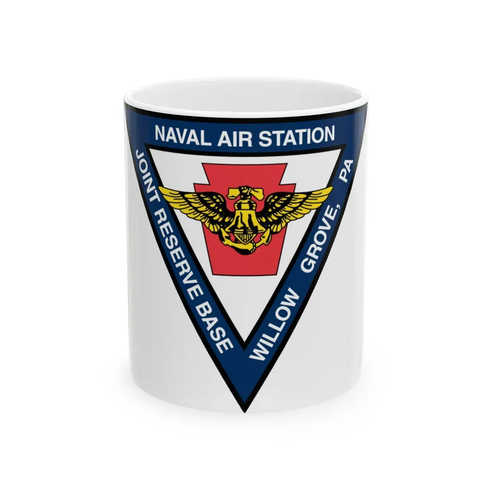 NAS Willow Grove Joint Reserve Base JRB (U.S. Navy) White Coffee Mug-11oz-Go Mug Yourself