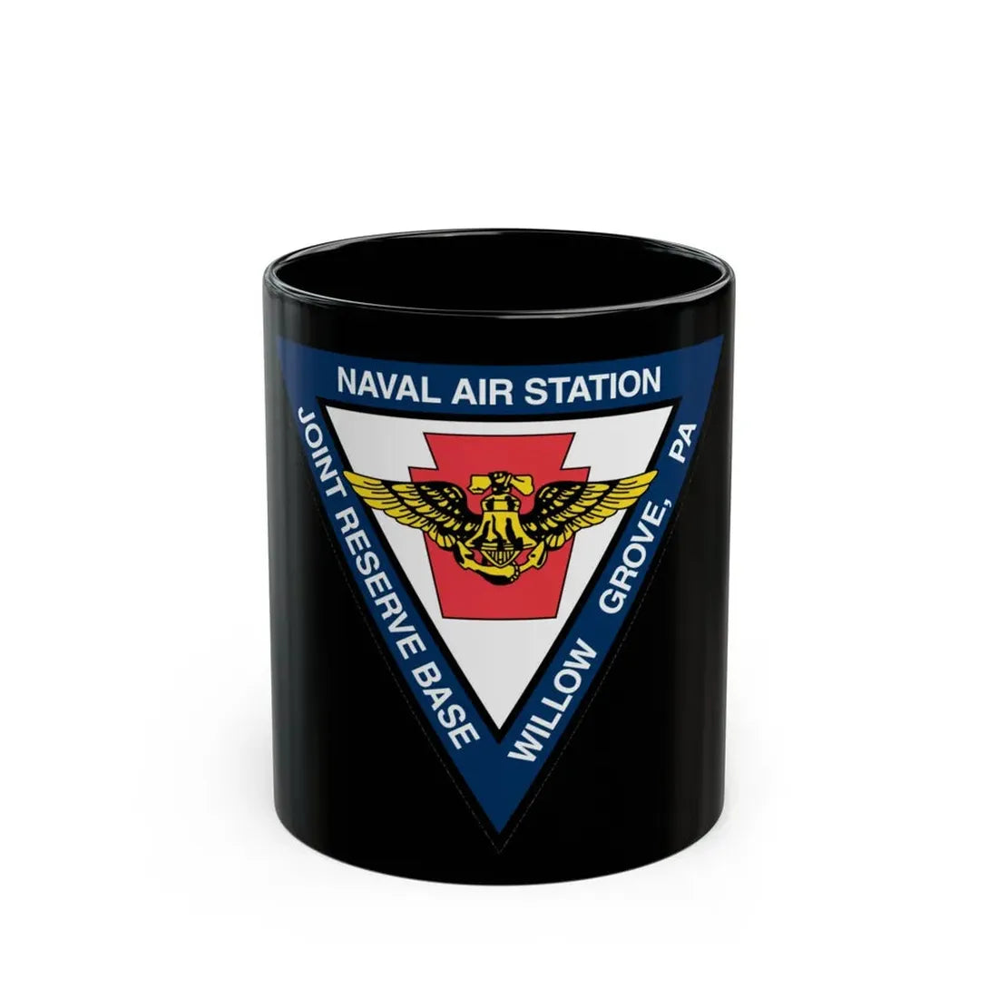NAS Willow Grove Joint Reserve Base JRB (U.S. Navy) Black Coffee Mug 11oz - Go Mug Yourself