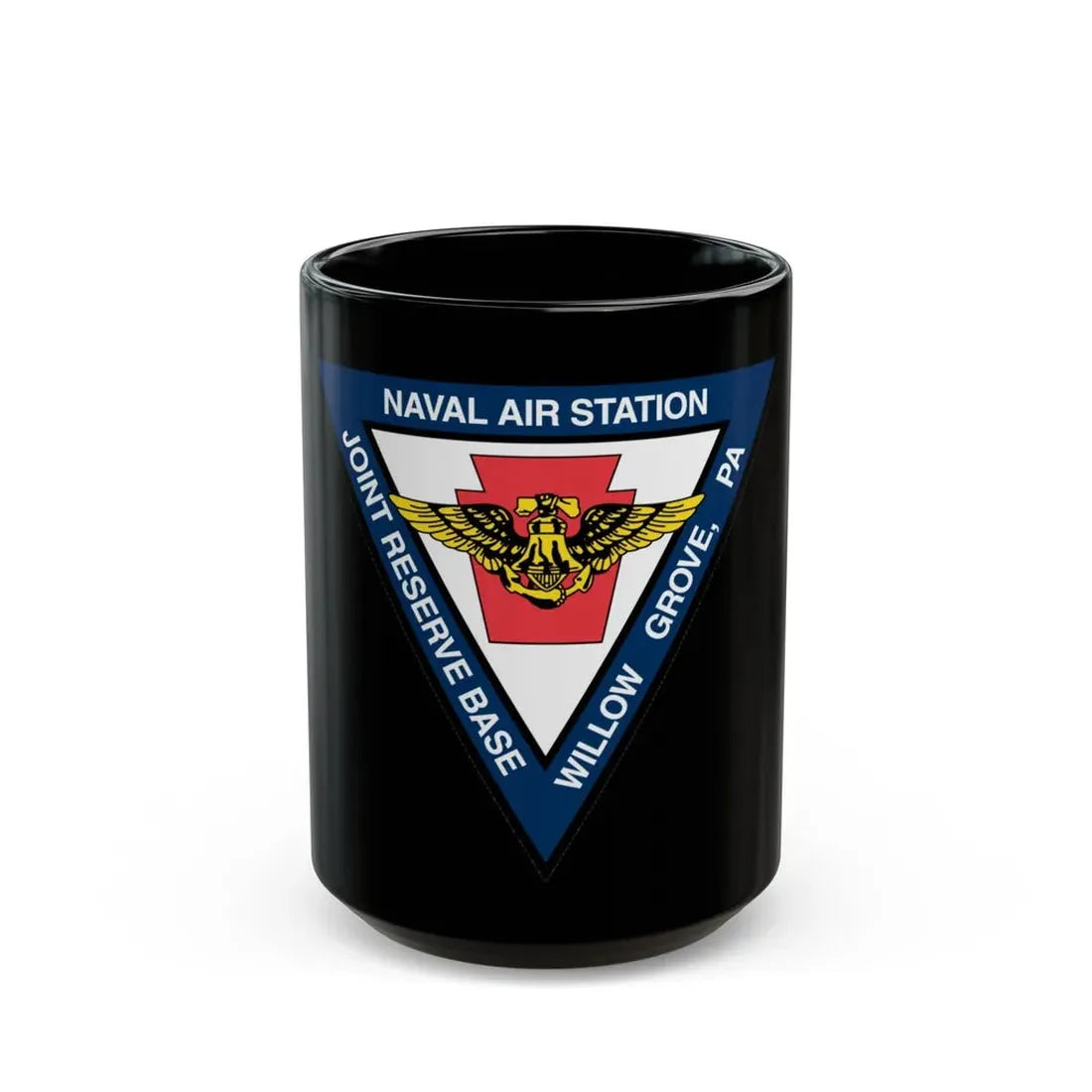 NAS Willow Grove Joint Reserve Base JRB (U.S. Navy) Black Coffee Mug 15oz - Go Mug Yourself