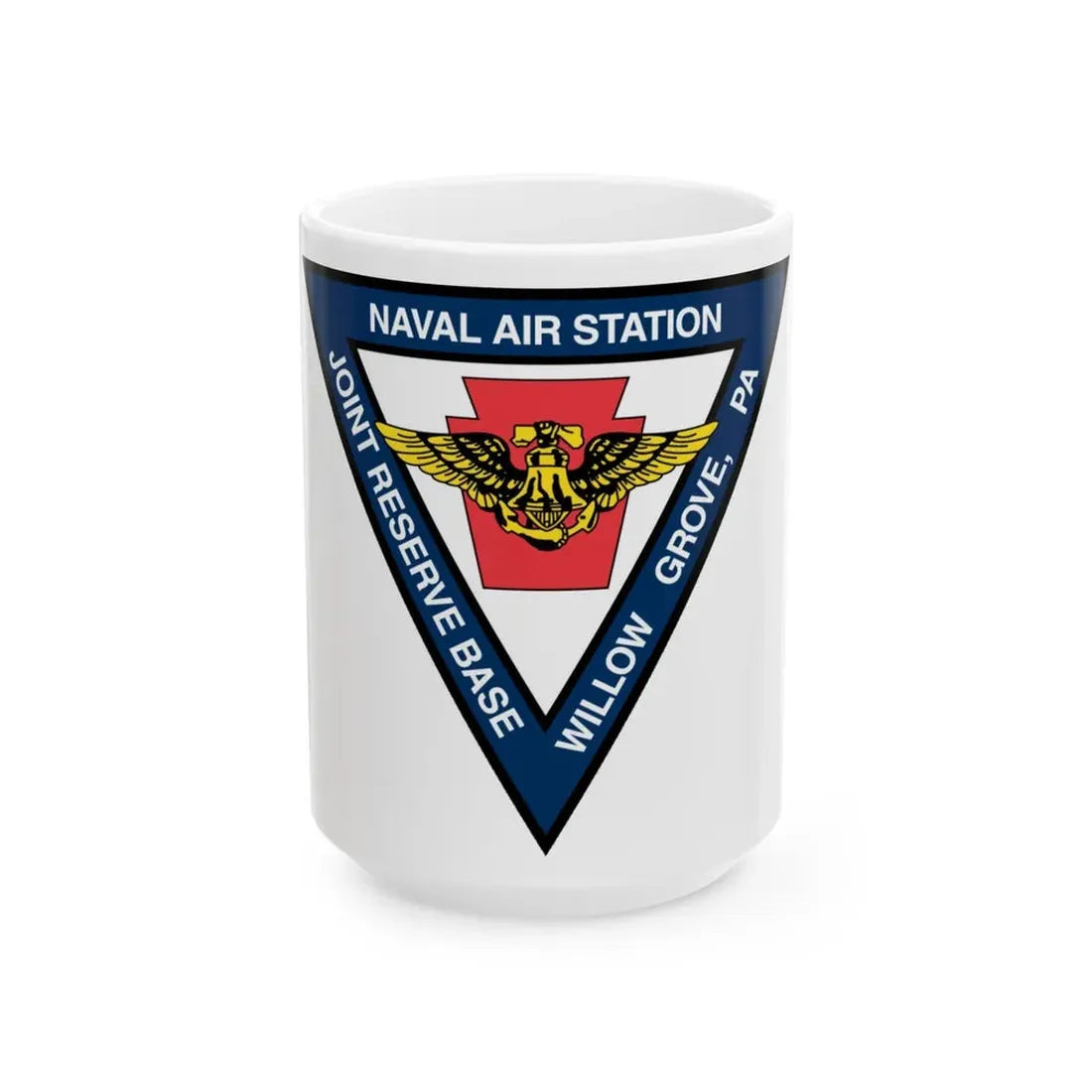 NAS Willow Grove Joint Reserve Base JRB (U.S. Navy) White Coffee Mug 15oz - Go Mug Yourself