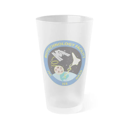NASA Biotechnology Facility Science and Engineering Research and Development BTF Laboratory at the Johnson Space Center - Frosted Pint Glass 16oz 16oz Frosted - Go Mug Yourself