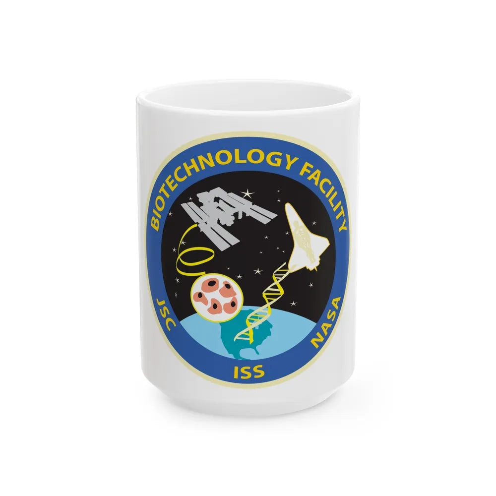 NASA Biotechnology Facility Science and Engineering Research and Development BTF Laboratory at the Johnson Space Center - White Coffee Mug-15oz-Go Mug Yourself