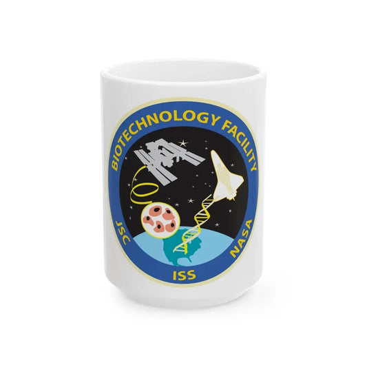 NASA Biotechnology Facility Science and Engineering Research and Development BTF Laboratory at the Johnson Space Center - White Coffee Mug 15oz - Go Mug Yourself