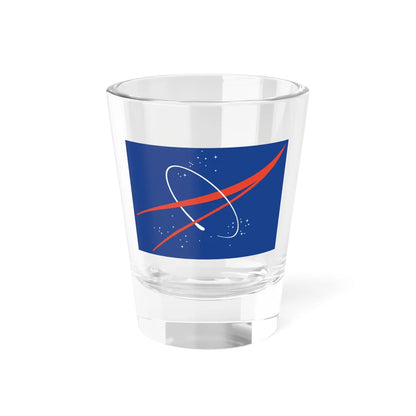 NASA Logo Flag (United States) Shot Glass 1.5oz 1.5oz - Go Mug Yourself