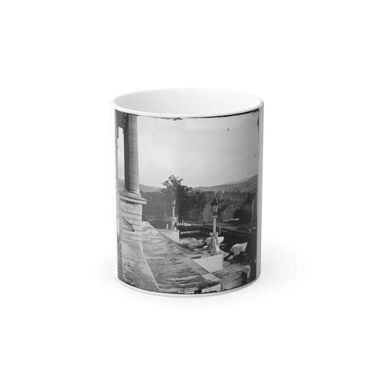 Nashville, Tenn. Steps of the Capitol With Covered Guns; Vista of the City Beyond (U.S. Civil War) Color Changing Coffee Mug 11oz Default Title 11oz - Go Mug Yourself