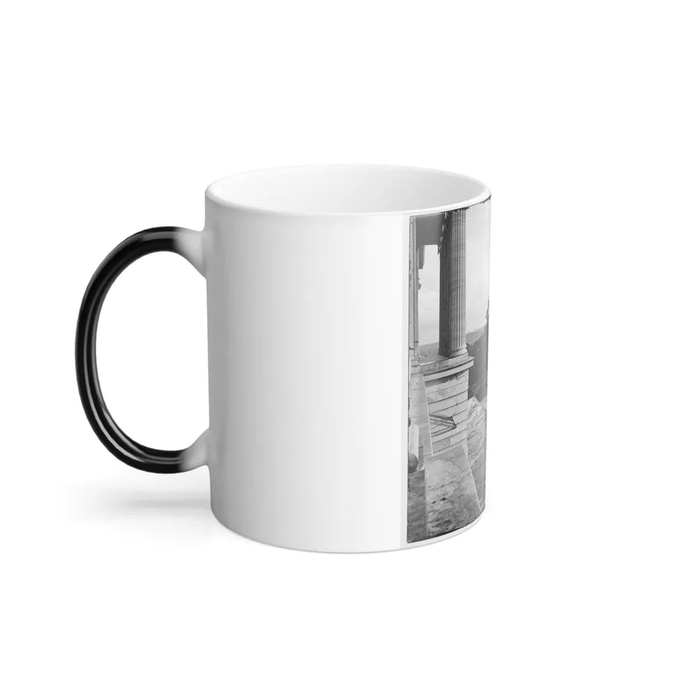 Nashville, Tenn. Steps of the Capitol With Covered Guns; Vista of the City Beyond (U.S. Civil War) Color Changing Coffee Mug 11oz-Go Mug Yourself