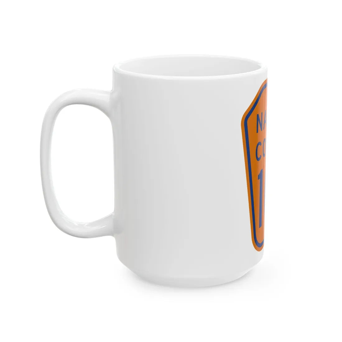 Nassau County 106 NY (New York) (Road Sign) White Coffee Mug - Go Mug Yourself