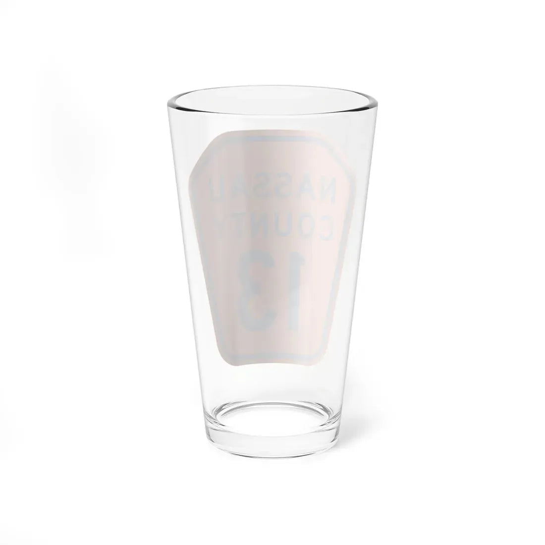 Nassau County 13 NY (New York) (Road Sign) Pint Glass 16oz - Go Mug Yourself