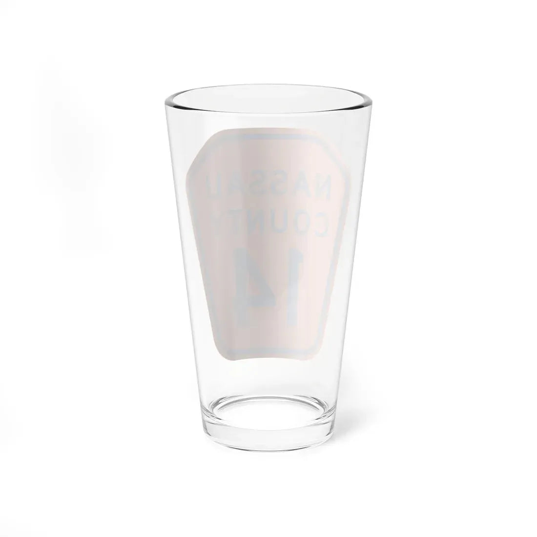 Nassau County 14 NY (New York) (Road Sign) Pint Glass 16oz - Go Mug Yourself