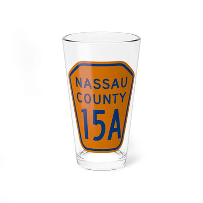 Nassau County 15A NY (New York) (Road Sign) Pint Glass 16oz 16oz - Go Mug Yourself