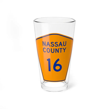 Nassau County 16 NY (New York) (Road Sign) Pint Glss 16oz 16oz - Go Mug Yourself
